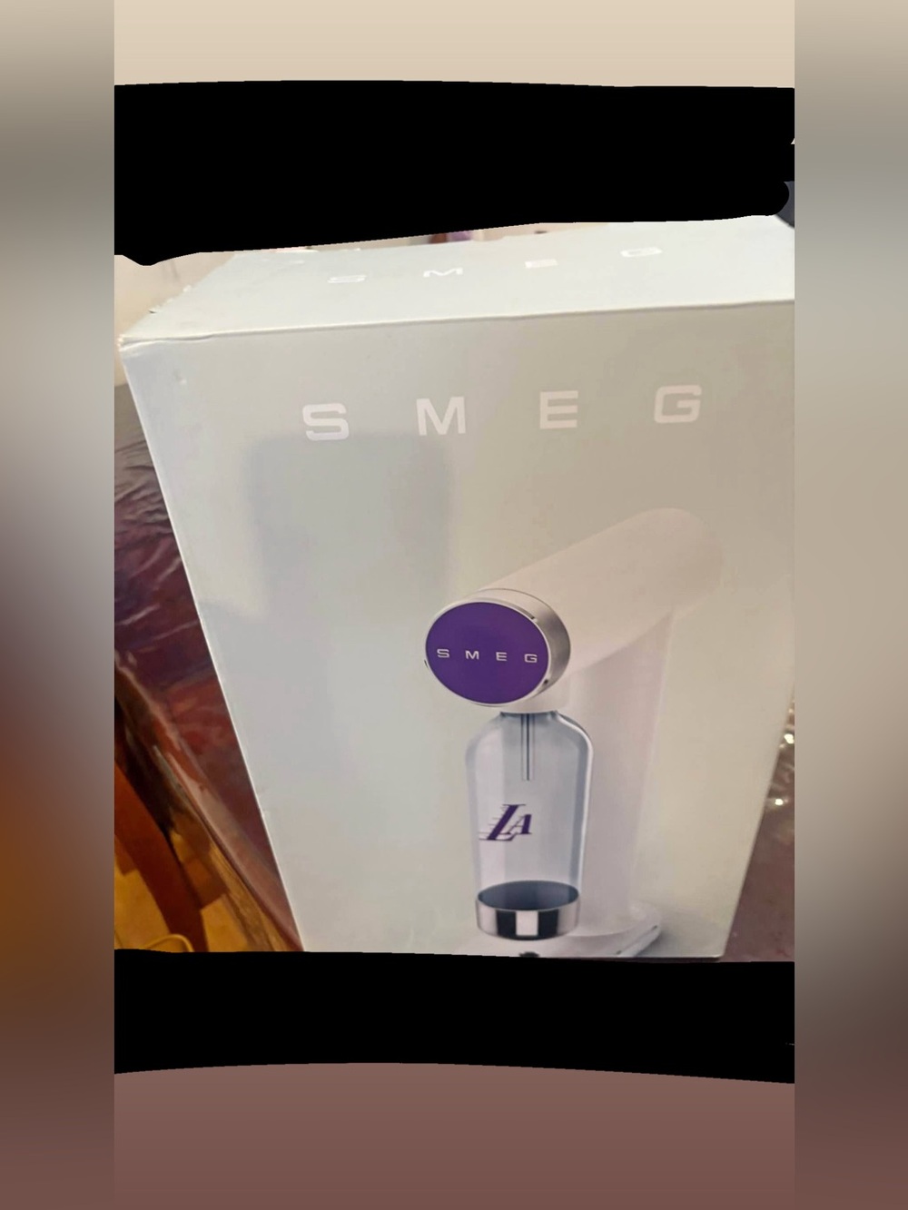 Smeg Sparkling Water Maker Los Angeles Lakers NWT